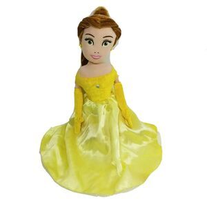 Disney Princess Belle 10" Sitting Plush Toy Doll Beauty and the Beast yellow